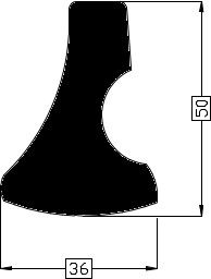 Kabelaring steunrand TPE / 70 sh.